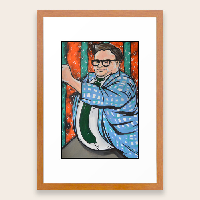 Snl Chris Farley As Matt Foley Framed Art Print By