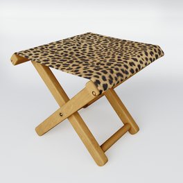 Cheetah Print Folding Stool