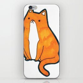 Orange Cat iPhone Skin