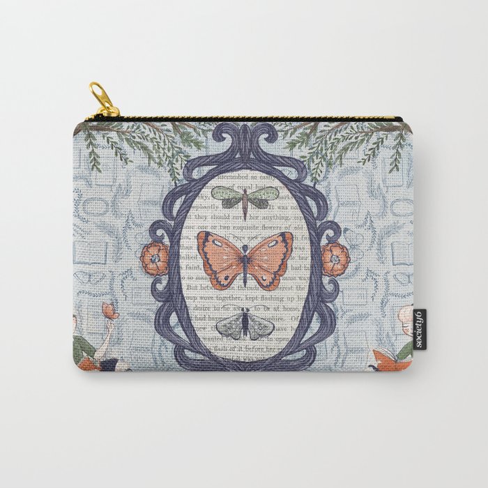Book Butterfly Carry-All Pouch