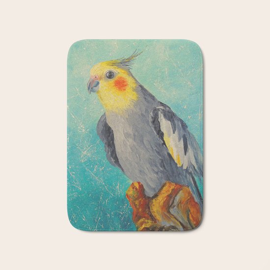 Corella parrot Bath Mat