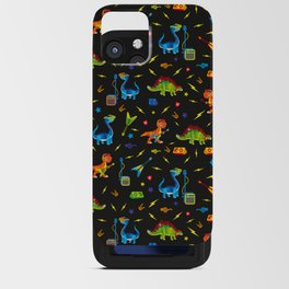 Dino Rock and Roll Rawwwr iPhone Card Case
