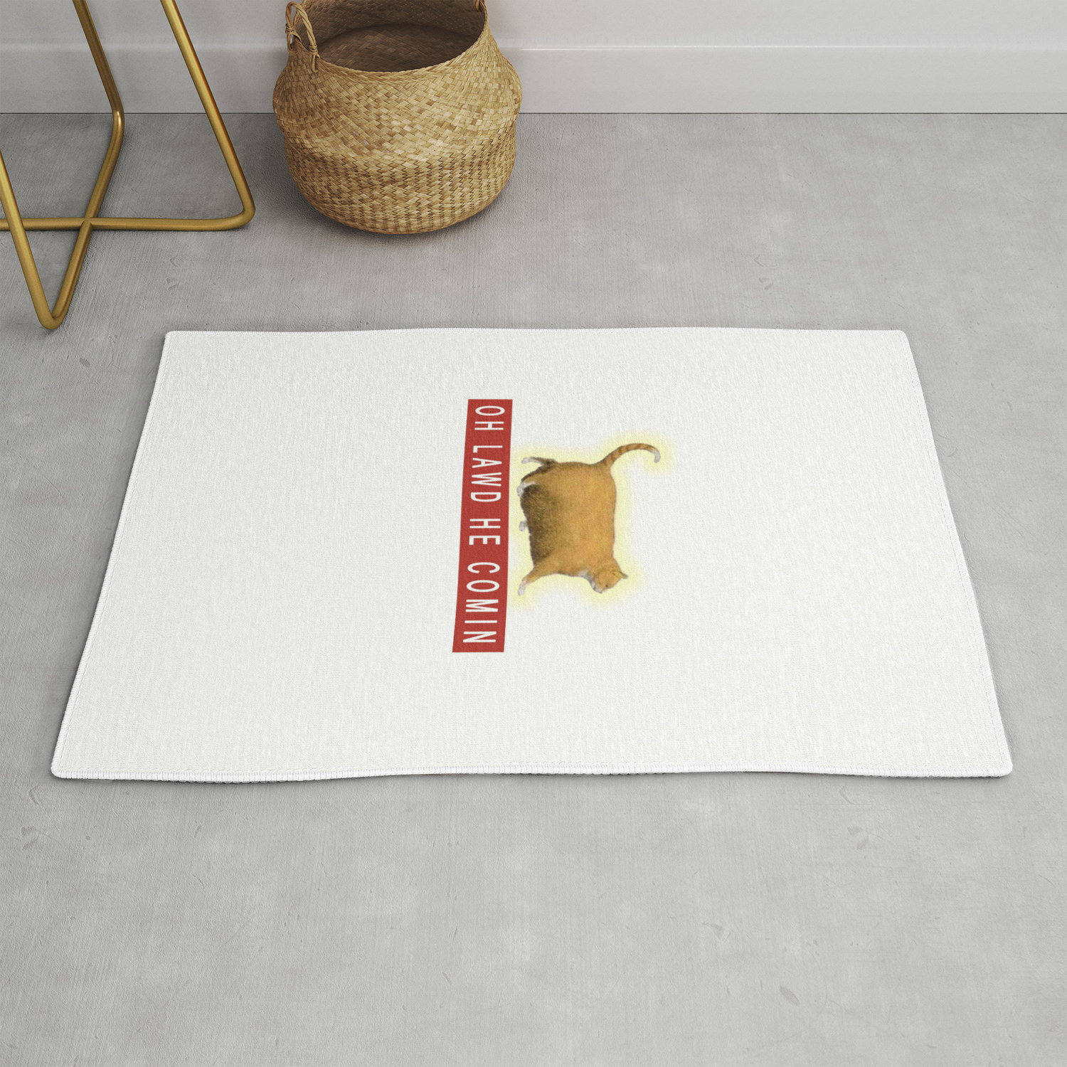 Chonk Cat Meme Rug By Desteesigners Society6