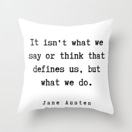 20    | Jane Austen Quotes | 190722 Throw Pillow