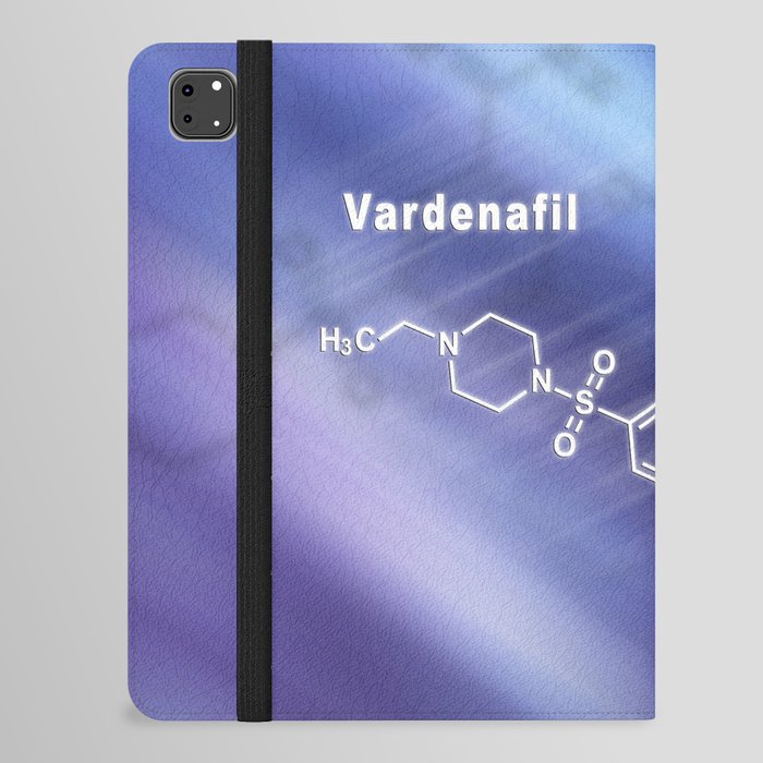 Vardenafil erectile dysfunction drug molecule Structural chemical formula iPad Folio Case