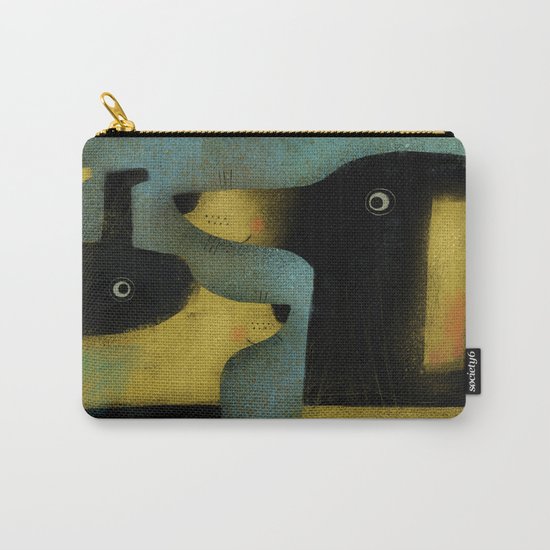 YELLOW AND BLACK HOUNDS Carry-All Pouch