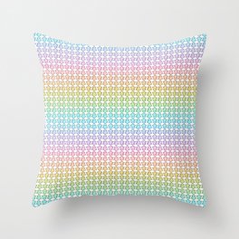 Rainbow Starfish Throw Pillow