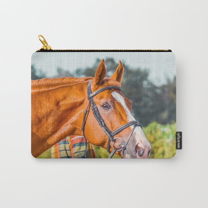 Horse head photo closeup Carry-All Pouch