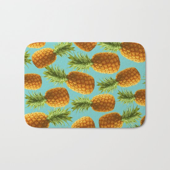 pineapple pattern Bath Mat
