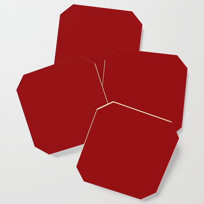 Flower Patch - Romantic Design / Dark Red (Mix & Match Set) Coaster