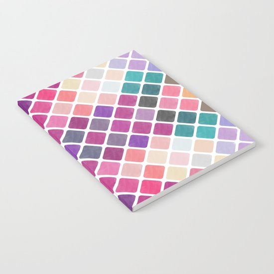 Watercolor Geometric Pattern III Notebook