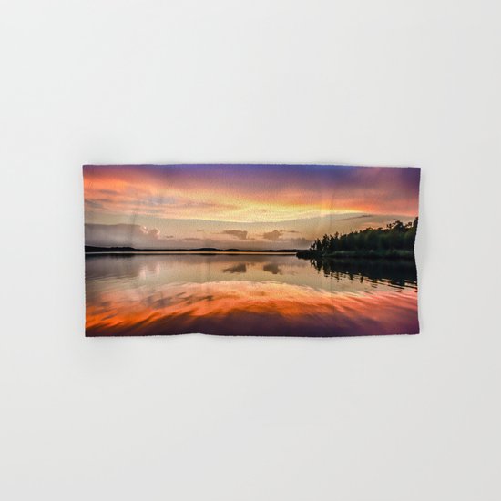 Sunset Symmetry Hand & Bath Towel