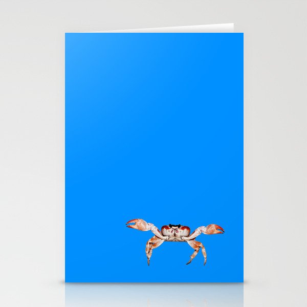 Lonely Crab - Blue Stationery Cards