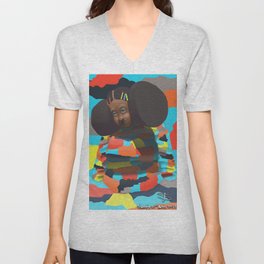 Wrapped in Color V Neck T Shirt