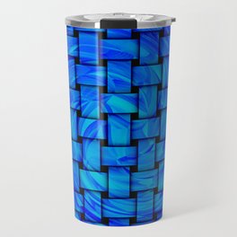 Weaven Spiral blue Travel Mug
