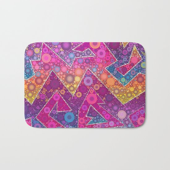 Rave Bubbles At Sunrise Bath Mat