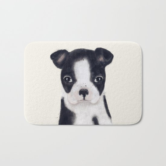 little boston terrier Bath Mat