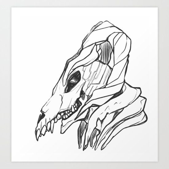 my head Art Print