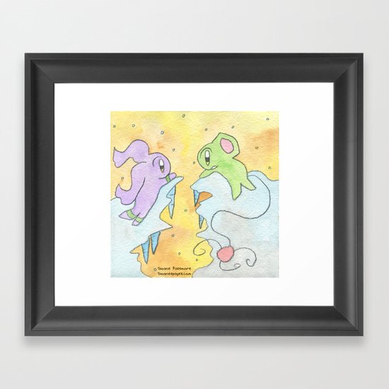 Glaciers Framed Art Print