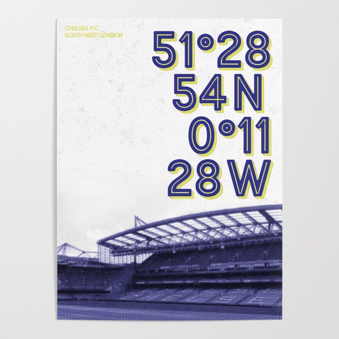 Chelsea Stamford Bridge stadium Poster