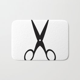 scissors Bath Mat | Trim, Separation, Garden, Work, Scissor, Tailor, Object, Symbol, Graphicdesign, Sharp 