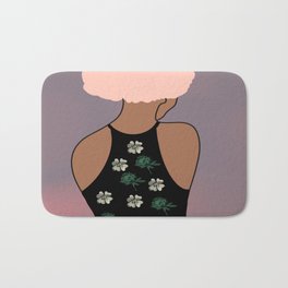 Woman At The Meadow 46 Bath Mat