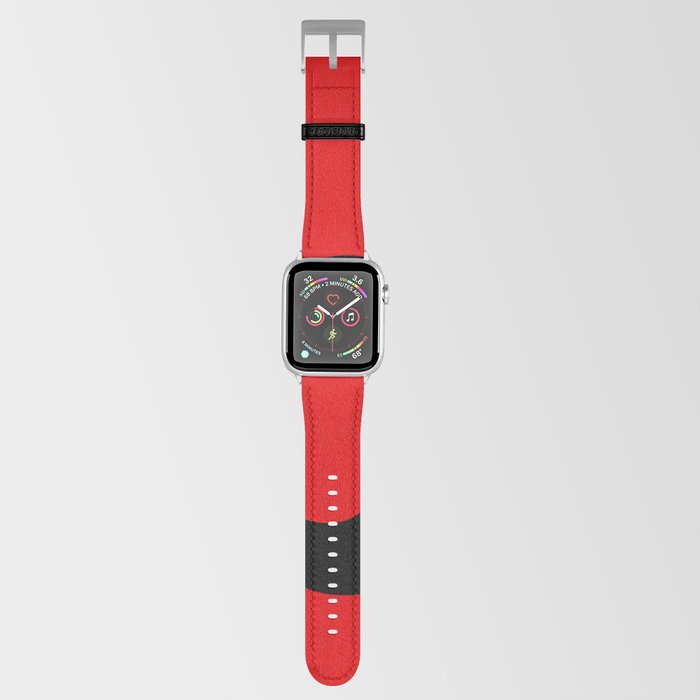 letter B (Black & Red) Apple Watch Band