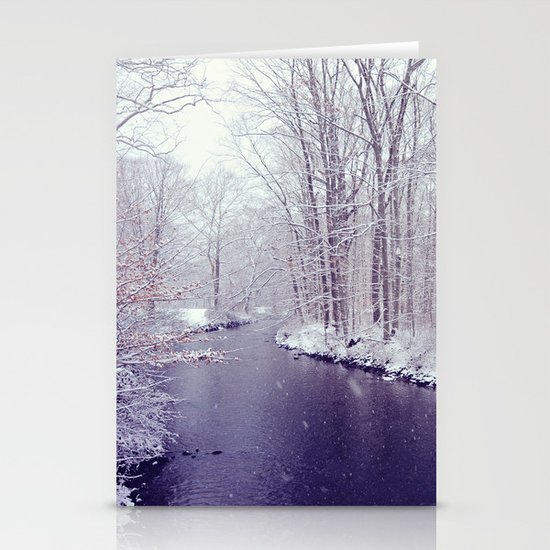 winter blues Stationery Cards