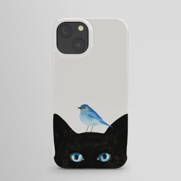 Cat and Bird iPhone Case