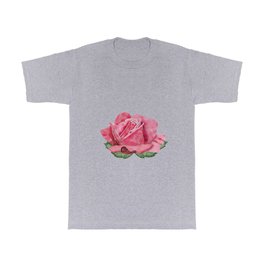 Watercolor Rose Flower T Shirt