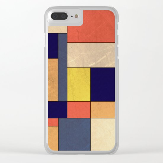 Abstract #350 Clear iPhone Case