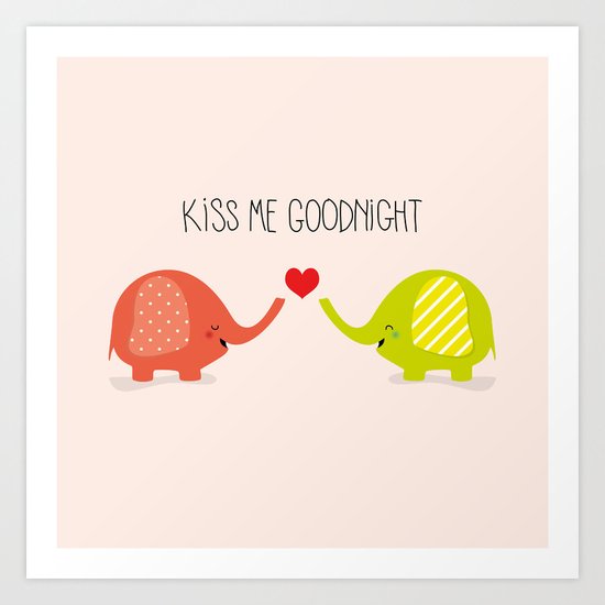 KISS ME Art Print