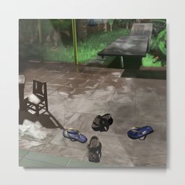 It Rained Today Metal Print