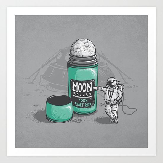 Moon Roller Art Print