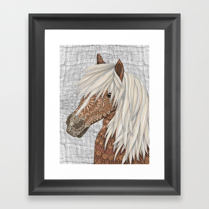 Haflinger Horse Framed Art Print