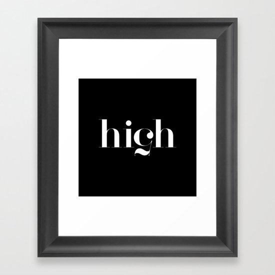 Typography Framed Art Print