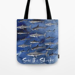    Save the Sharks Tote Bag