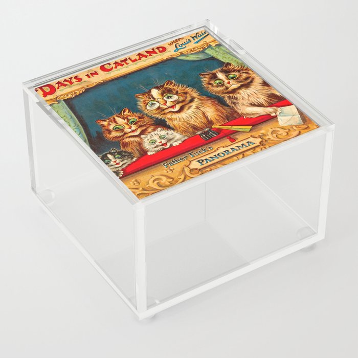  Days in Catland with Louis Wain, Father Tuck's Panorama by Louis Wain Acrylic Box