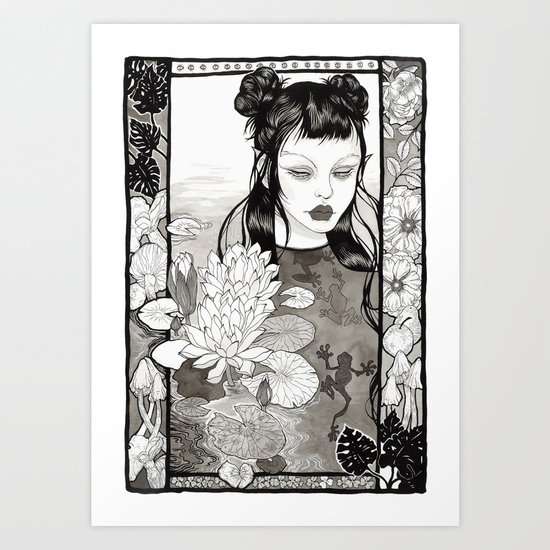 the frog princess Art Print