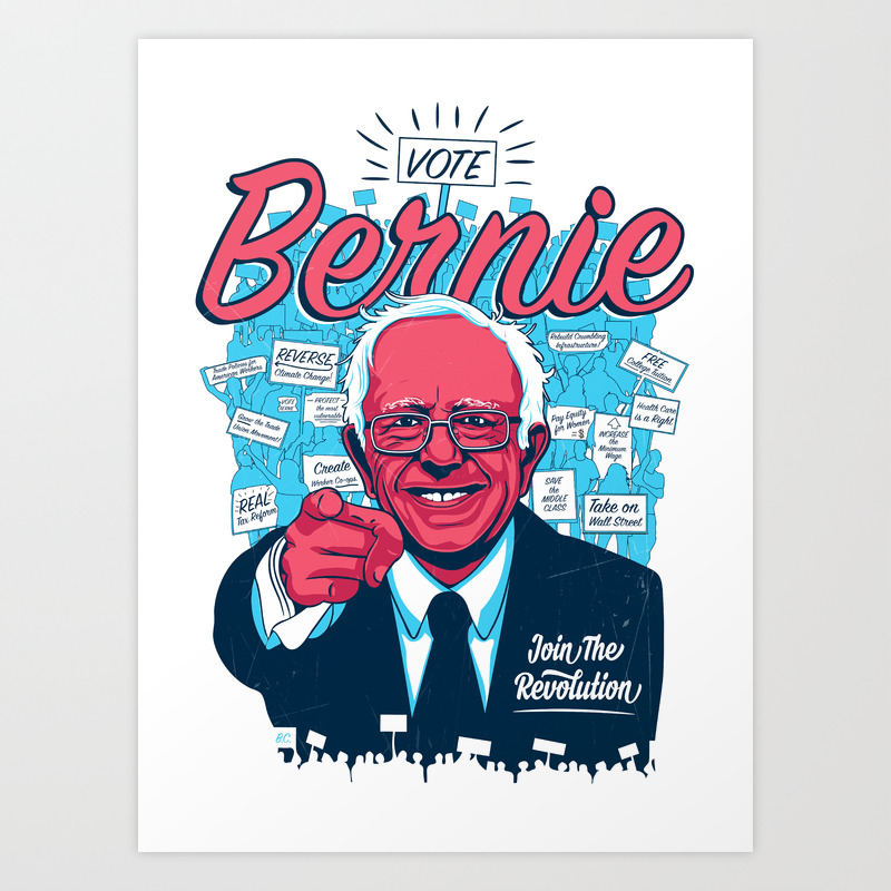 Bernie Sanders Poster 18x24 ABCNT So Punk Our Revolution TYT The Young Turks 