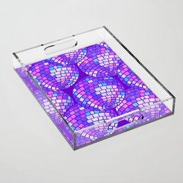 Purple Disco Party Acrylic Tray