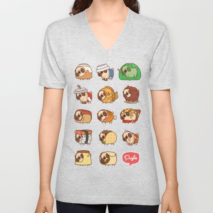 Puglie Food Collection 1 V Neck T Shirt