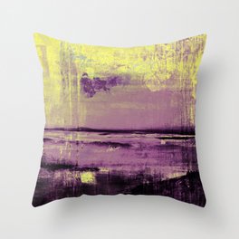 Yellow Color Patches Throw Pillow