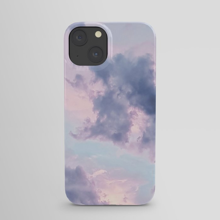 Pastel Purple Clouds iPhone Case