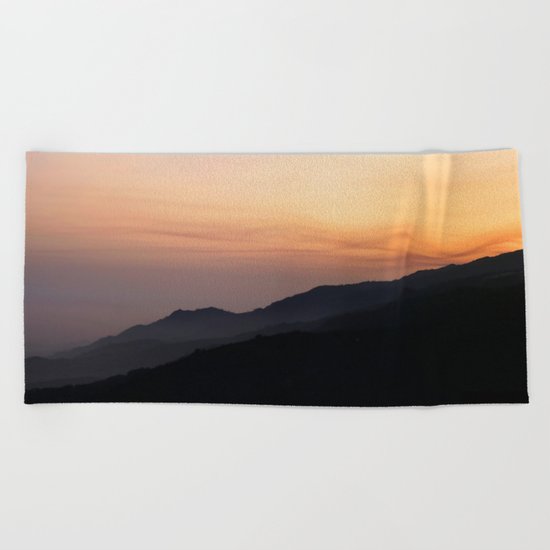 Hillside Sunset Beach Towel