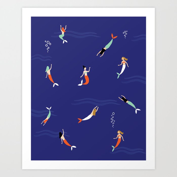 Mermaid Art Print Art Print by IdlewildCo | Society6