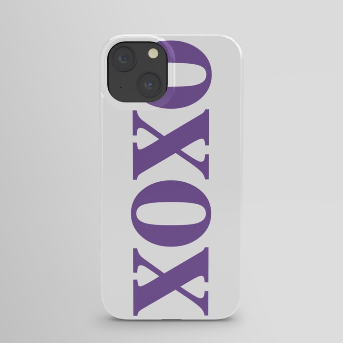 Purple XOXO iPhone Case