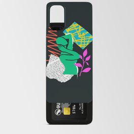 Abstract woman body collage art illustration Android Card Case