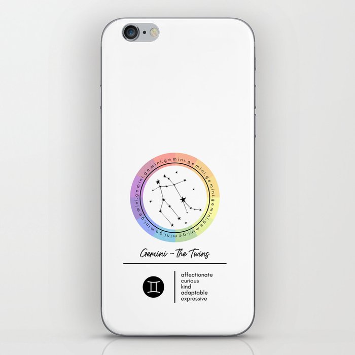 Gemini | Zodiac Color Wheel iPhone Skin