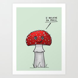 Magic Mushroom Art Print
